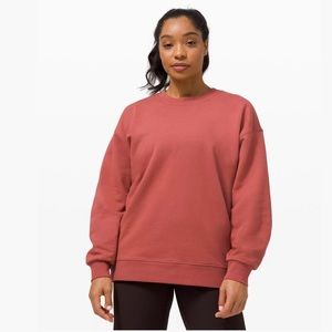 Lululemon Perfectly Oversized Crew Size 6 Soft Cranberry